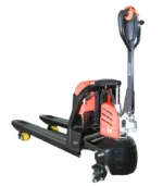 side view of battery operated pallet truck