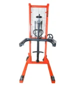 front view of drum lifter and drum tilter, 350kg capacity