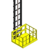 Single Mast Goods Lift - Illustrated Diagram