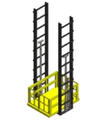 Double Mast Goods Lift - Illustrated Diagram